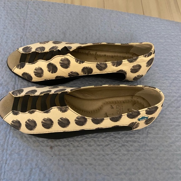 Cloud Footwear Polka Dot Loafers - Black and Cream - Picture 6 of 10